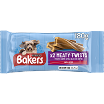 Bakers Meaty Twists Beef Dog Chews