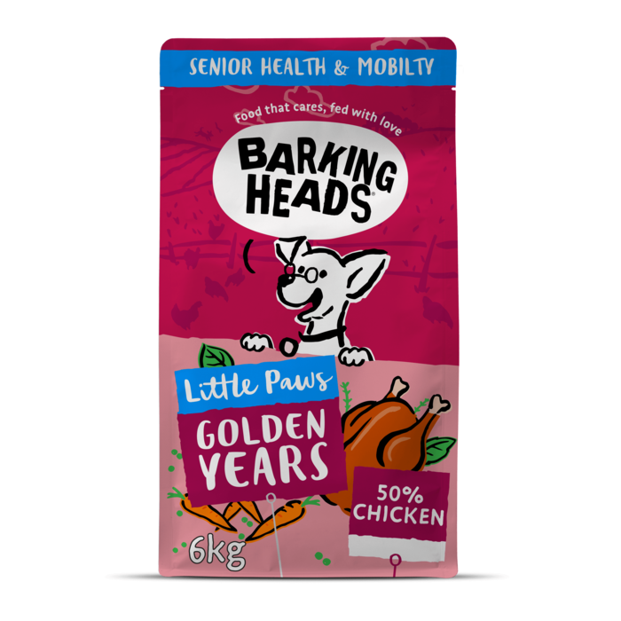 Barking Heads Little Paws Golden Years Chicken Dry