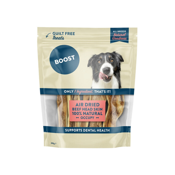 Air Dried Beef Head Skin Natural Treat