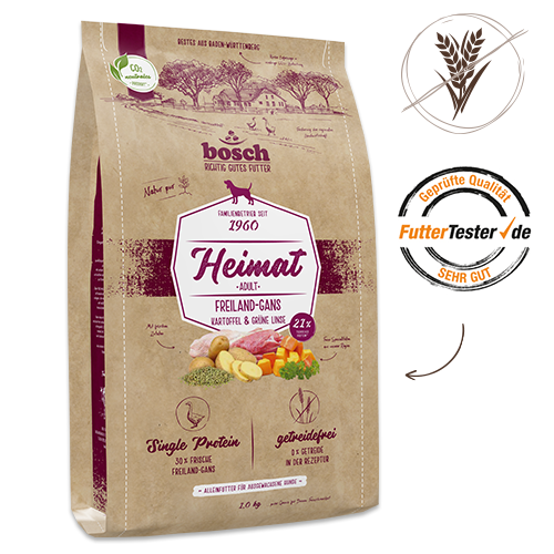 Adult mit frischer Freiland-Gans