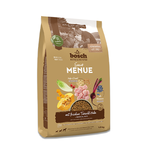 Senior mit Tierwohl-Huhn