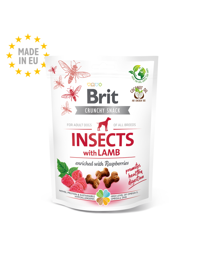 Brit Care Crunchy Cracker. Insects with Lamb enriched with …