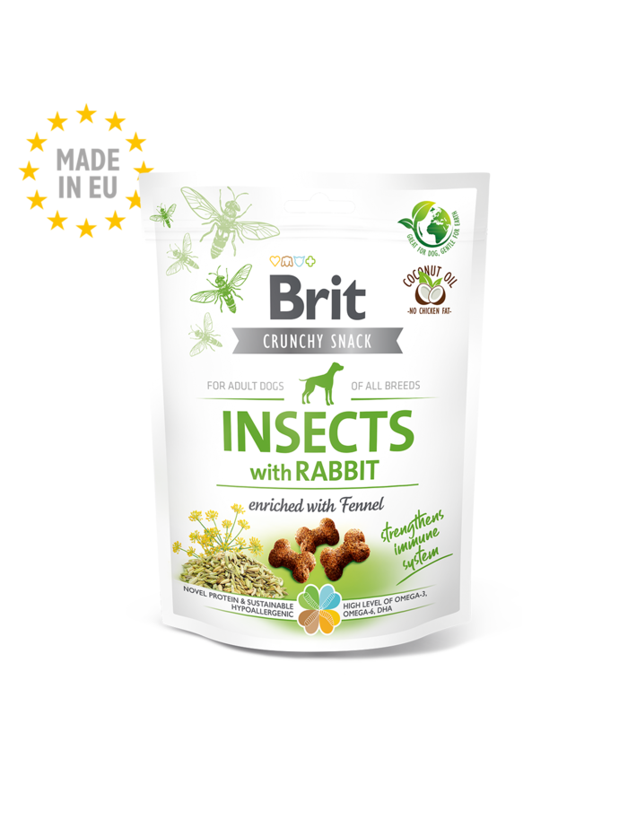 Brit Care Crunchy Cracker. Insects with Rabbit enriched wit…
