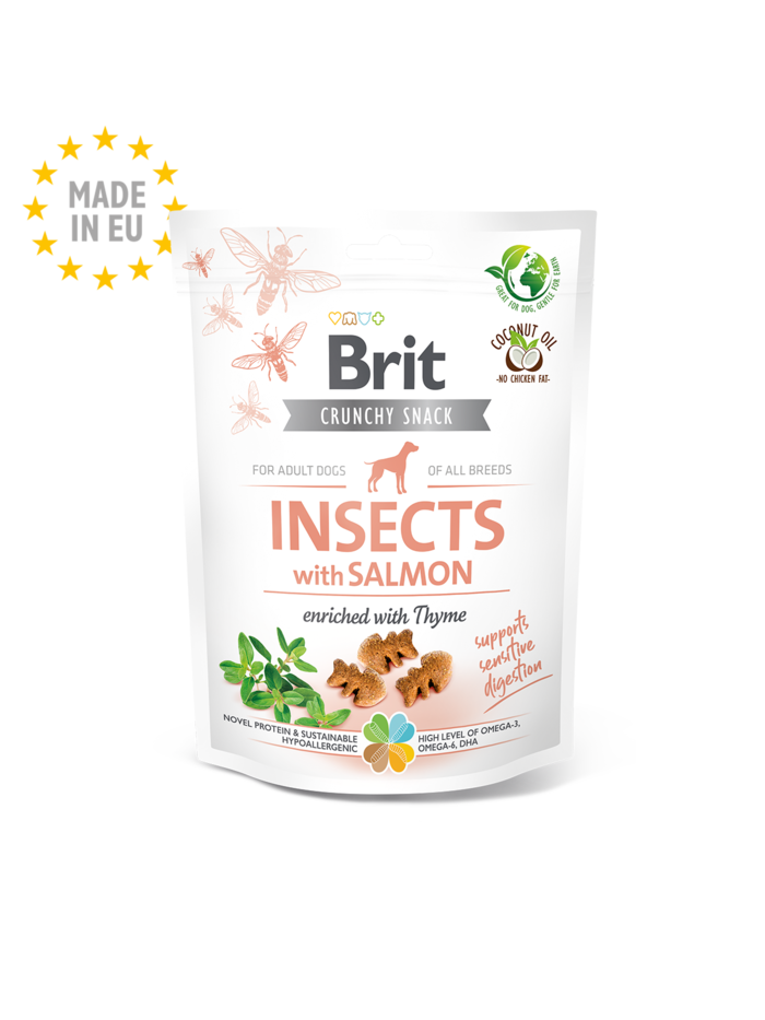 Brit Care Crunchy Cracker. Insects with Salmon enriched wit…
