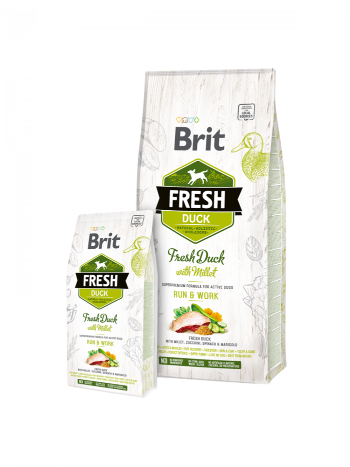 Brit Fresh Duck with Millet Adult Run & Work