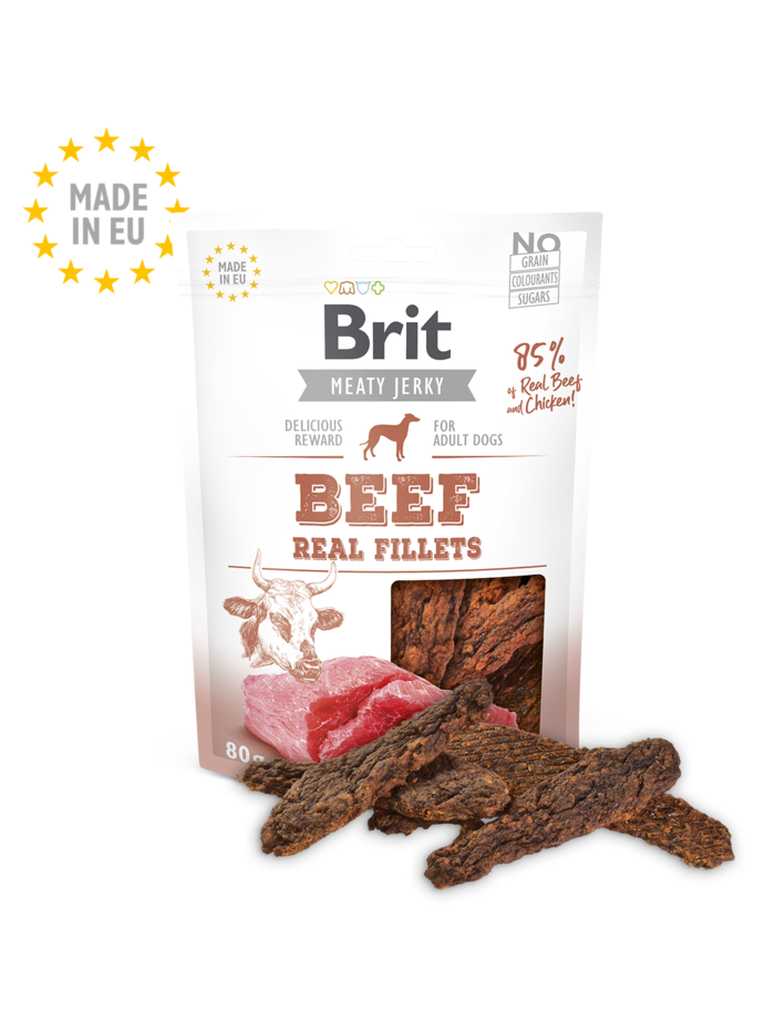 Brit Meat Jerky Snack-Beef and chicken Fillets
