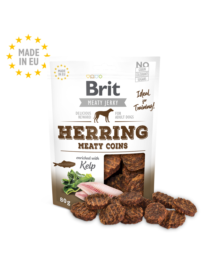Brit Meat Jerky Snack–Herring Meaty coins