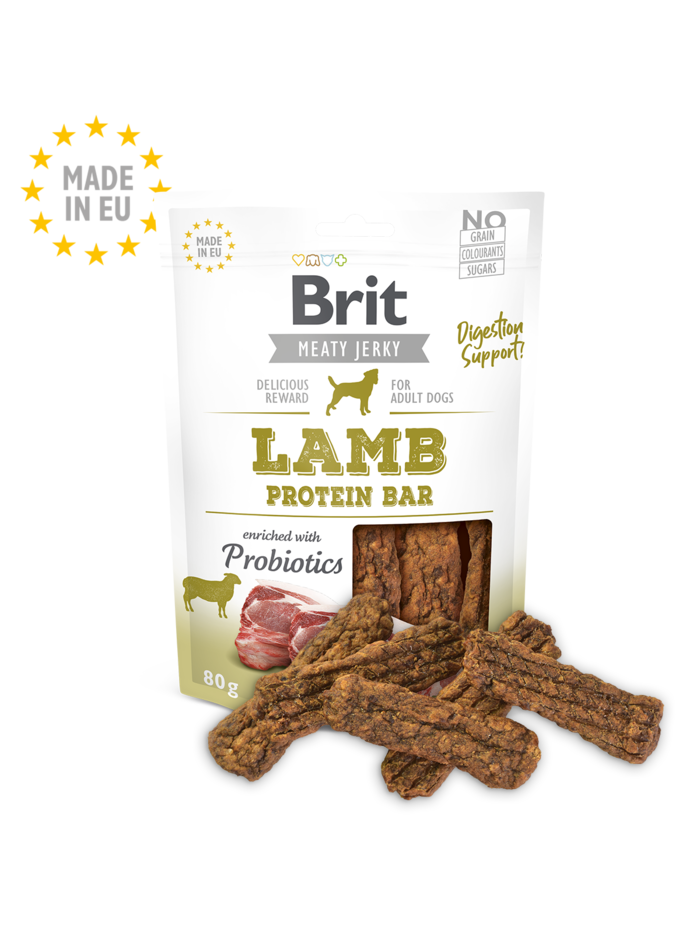 Brit Meat Jerky Snack–Lamb Protein bar