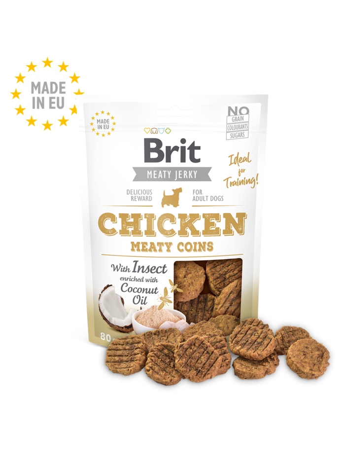 Brit Meat Jerky Snack–Meaty coins with Insect