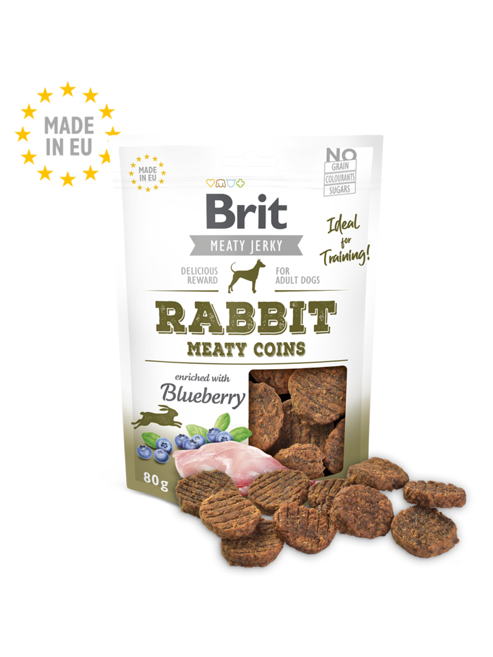 Brit Meat Jerky Snack – Rabbit Meaty coins