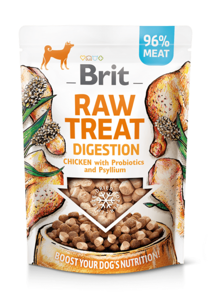 Brit Raw Treat Digestion. Freeze-dried treat and topper. C…