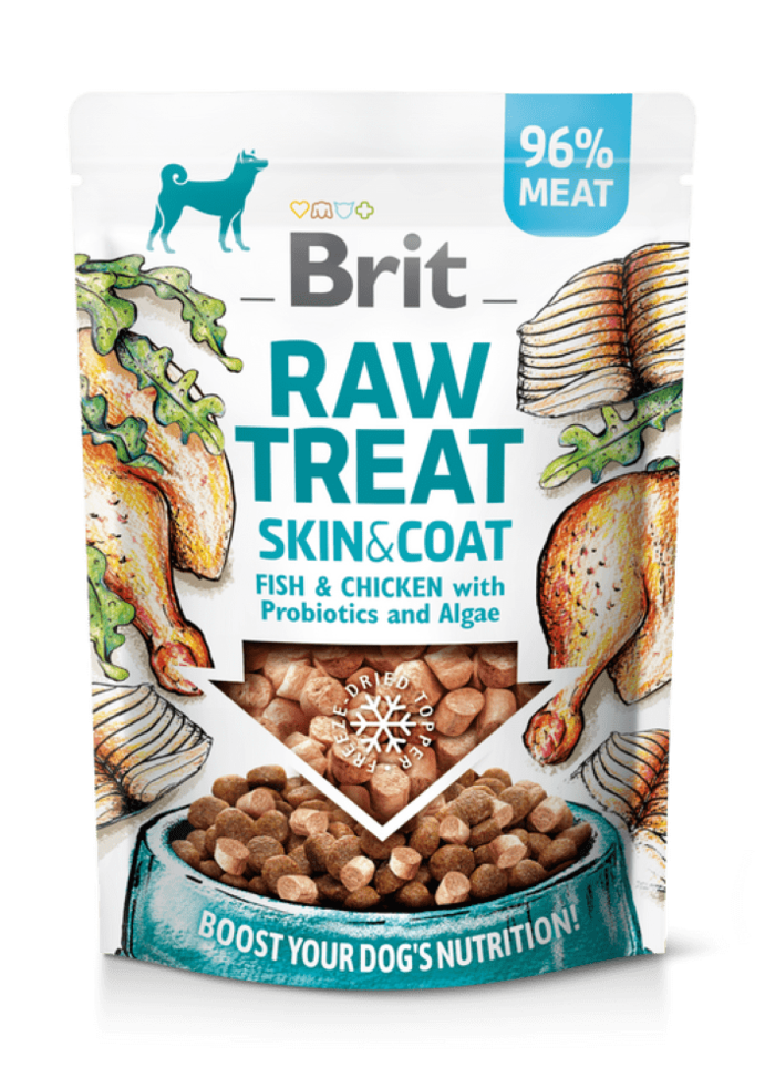 Brit Raw Treat Skin & Coat. Freeze-dried treat and topper. …