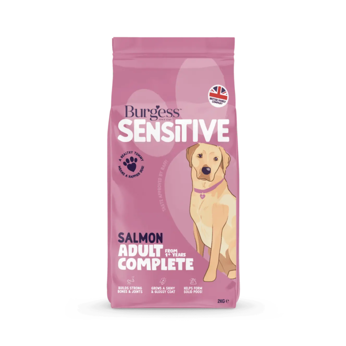 Burgess Sensitive Adult Dog Food Rich in Salmon