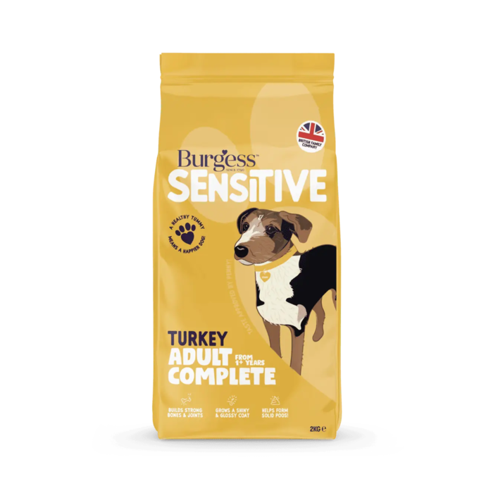 Burgess Sensitive Adult Dog Food Rich in Turkey