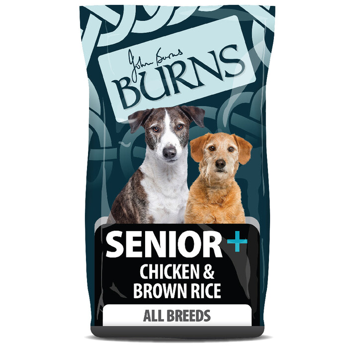 Burns Senior Medium & Large Breed Dry Dog Food Chicken & Rice