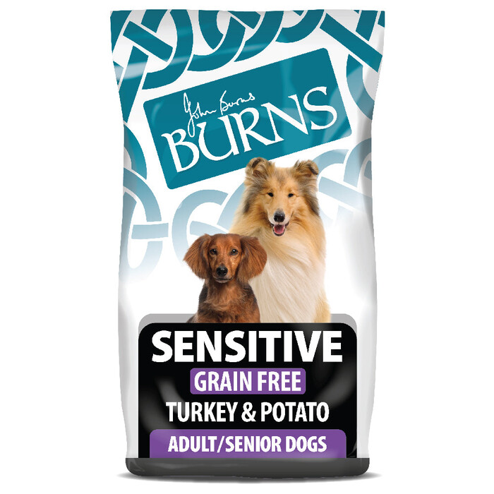 Burns Sensitive Adult Dry Dog Food Turkey & Potato