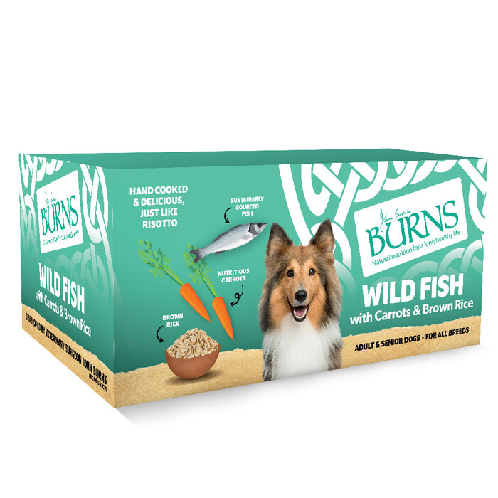 Burns Wild Fish, Carrots & Brown Rice Wet Dog Food