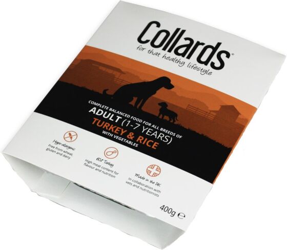 Collards Wet Dog Food Tray Adult