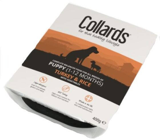 Collards Wet Dog Food Tray Puppy