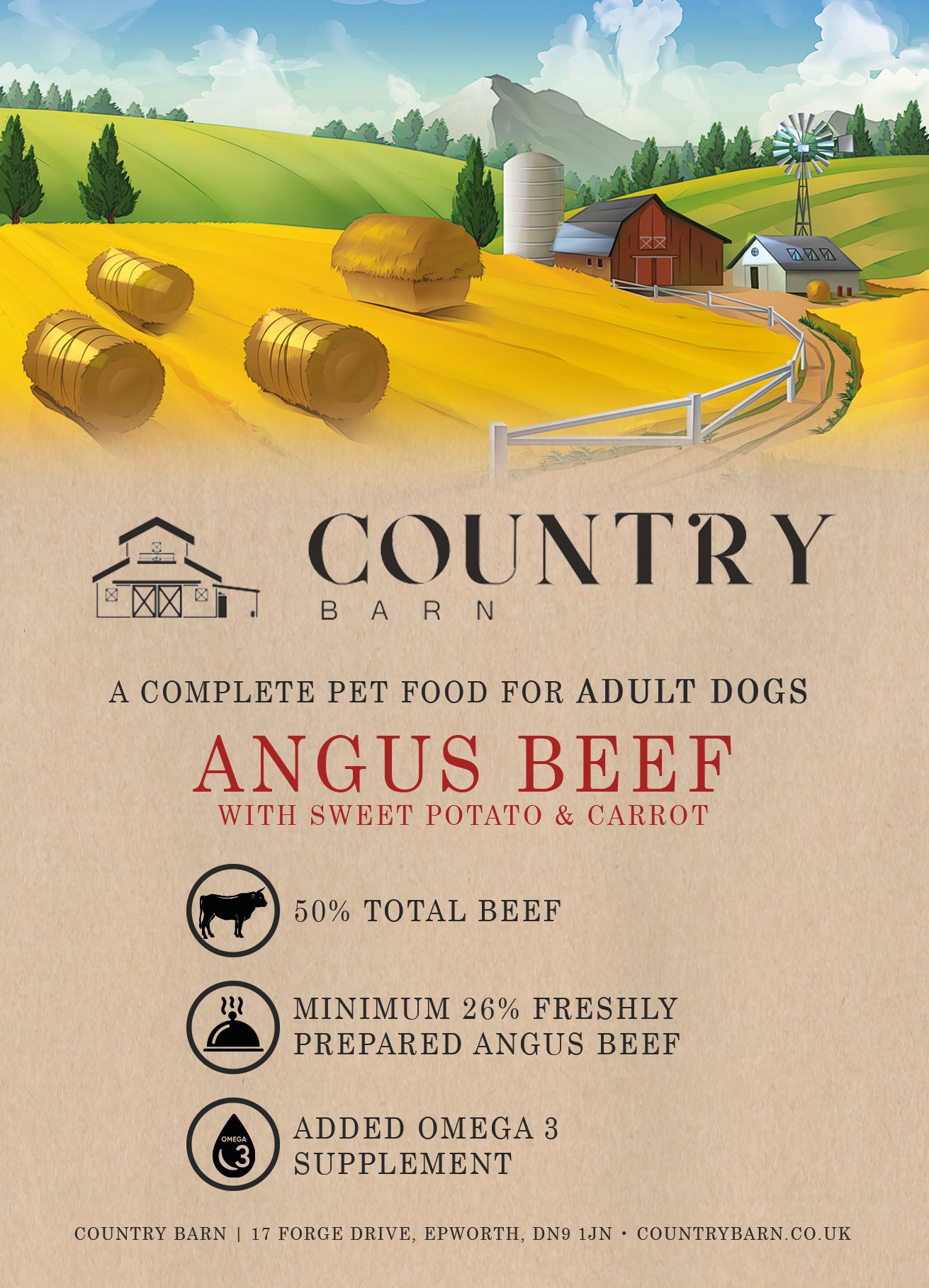 Country Barn Grain Free Angus Beef & Carrot