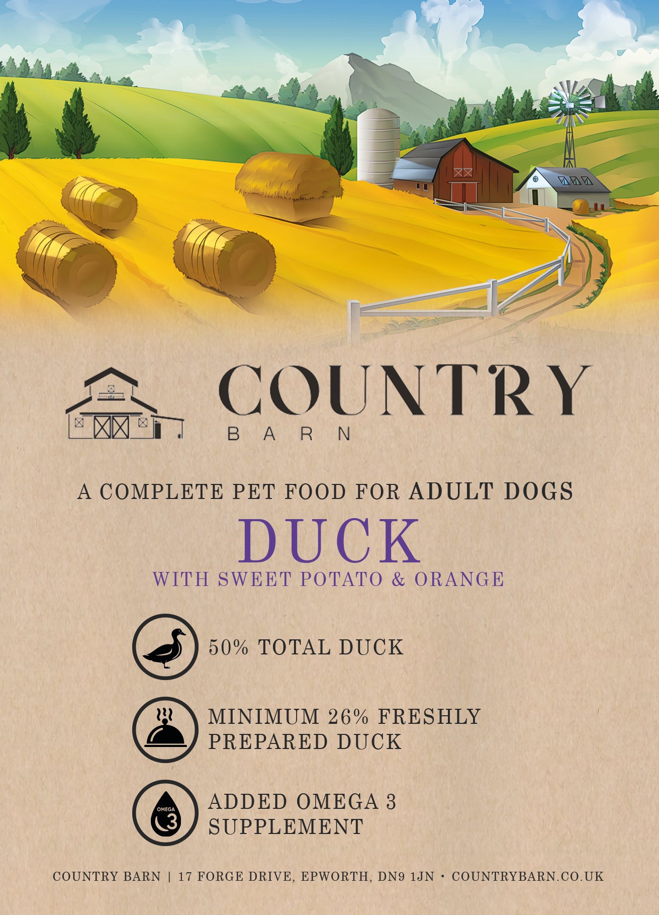 Country Barn Grain Free Duck & Orange