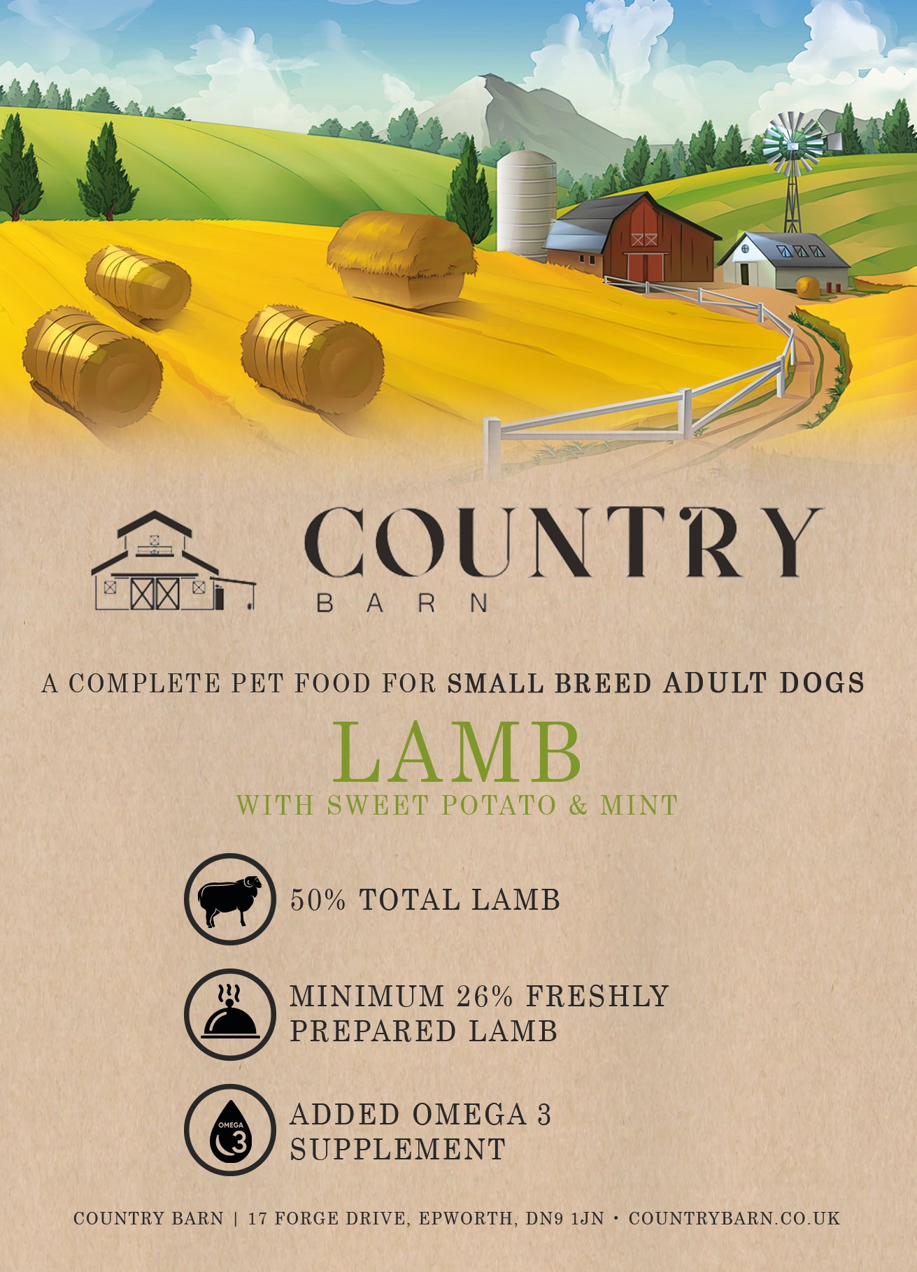 Country Barn Grain Free Lamb & Mint