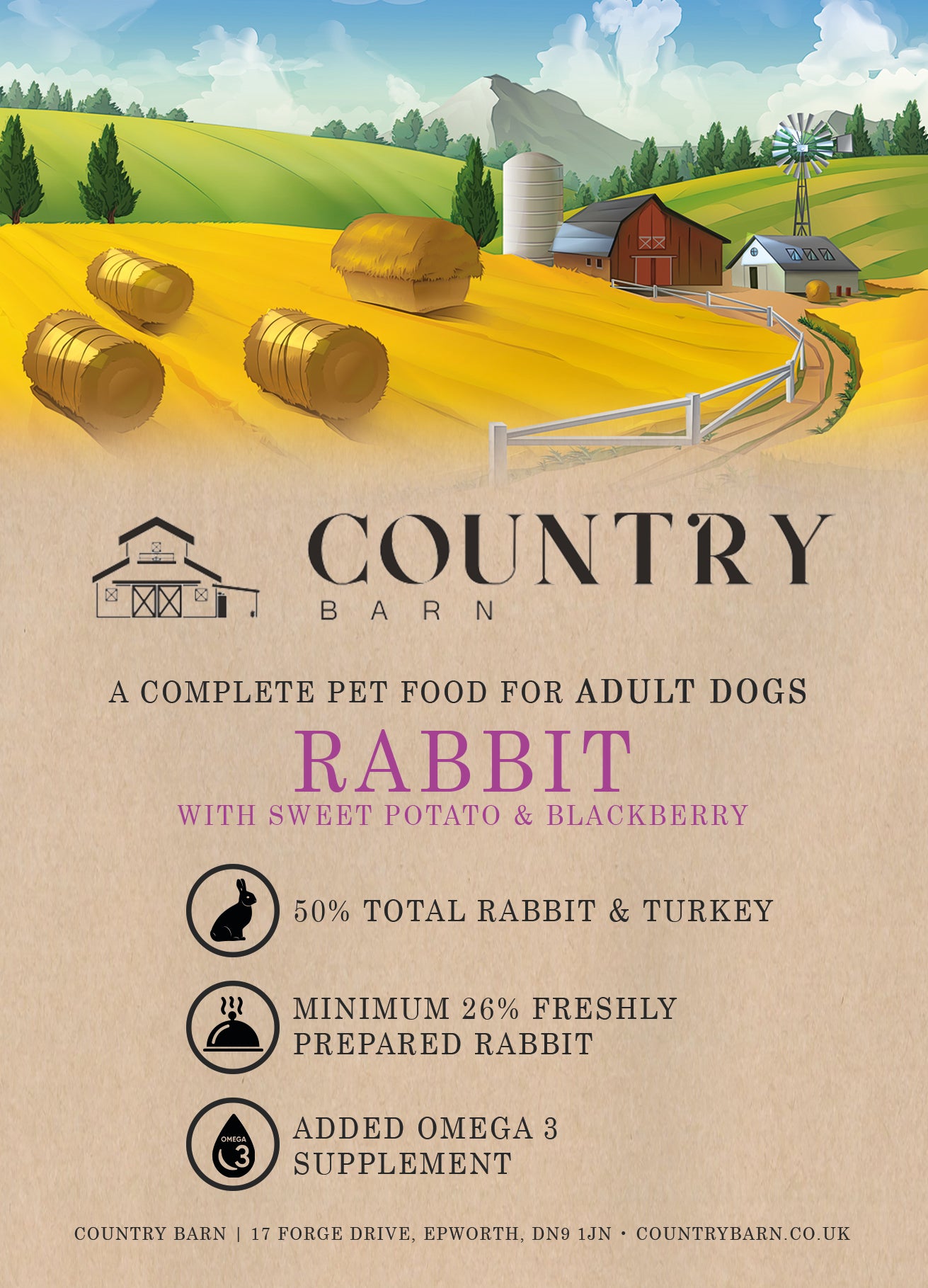 Country Barn Grain Free Rabbit & Blackberry