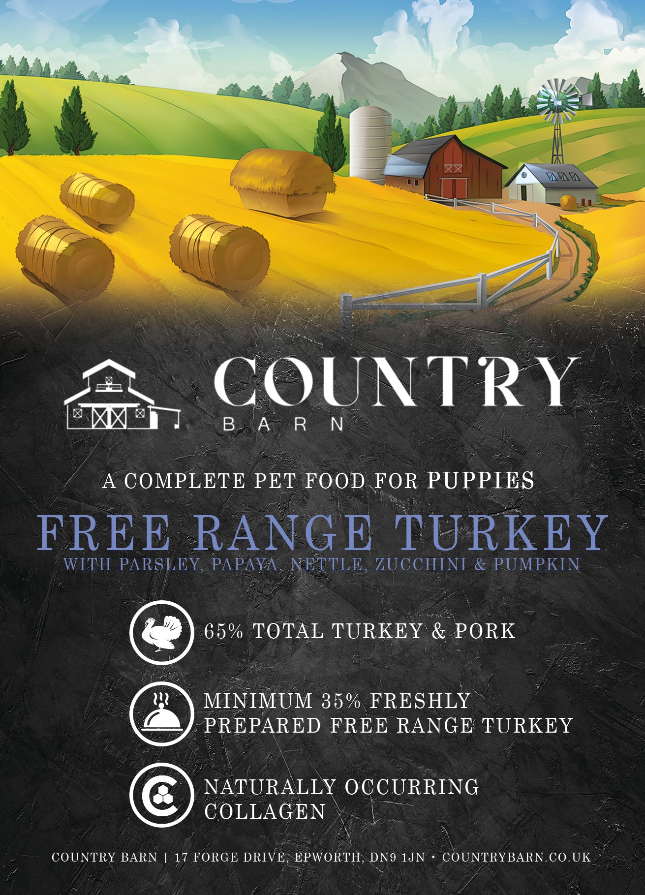 Country Barn Puppy Turkey & Pork
