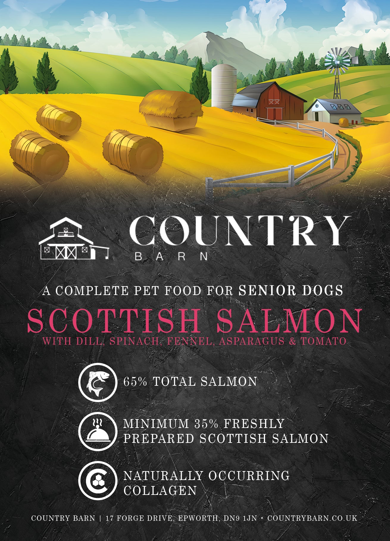 Country Barn Senior Scottish Salmon