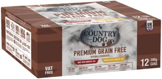 Country Dog Premium Grain Free Tins With Country Veg