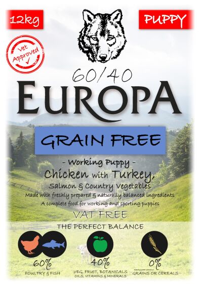 Europa 60/40 Grain Free Puppy
