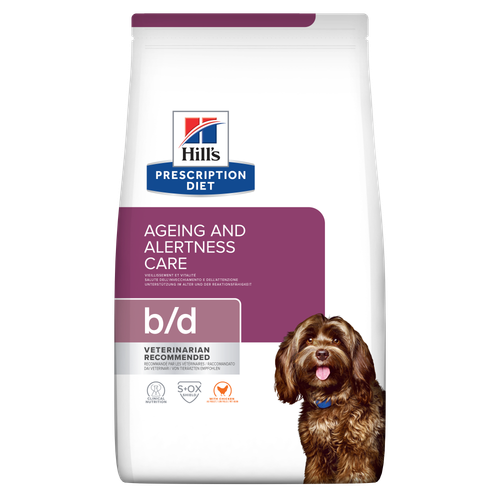 b/d Brain Ageing Care Dry Dog Food with Chicken Bag