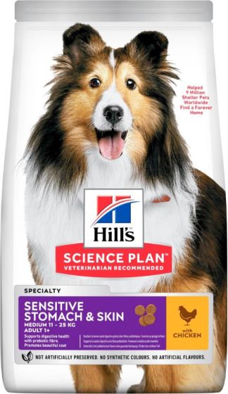 Hill's Science Plan Adult 1+ Sensitive Stomach & Skin Medium