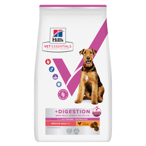 Multi-Benefit + Digestion Adult 1+ Medium Dry Dog Food with Chicken Bag