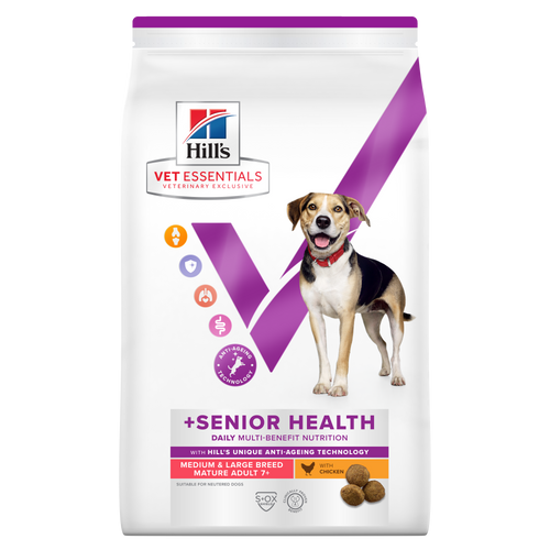 Multi-Benefit + Senior Health Mature Adult Medium & Large Dry Dog Food