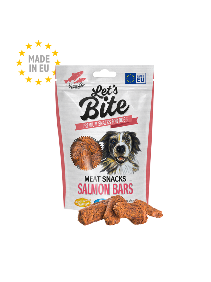 Let’s Bite Meat Snacks. Salmon Bars.