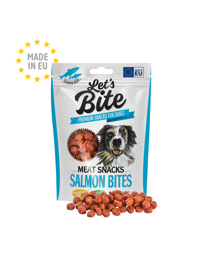 Let’s Bite Meat Snacks. Salmon Bites.