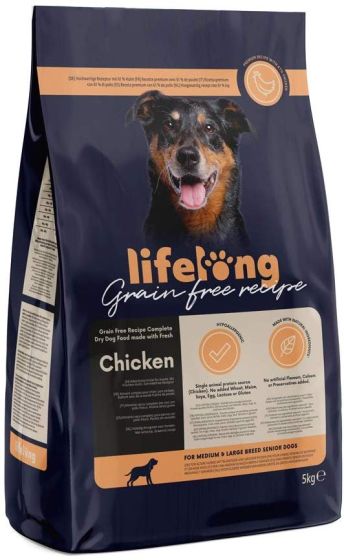 Lifelong Dry Senior Grain Free For Medium and Large Breeds
