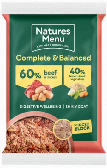 Natures Menu Complete & Balanced 60/40 Minced Block