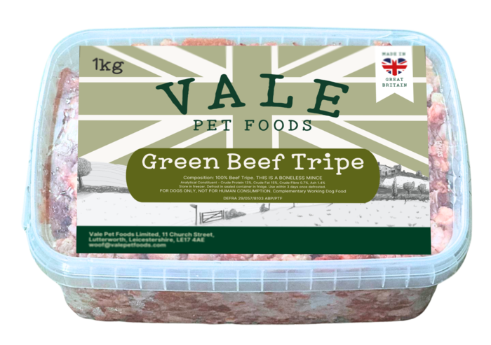 Vale Green Beef Tripe Raw