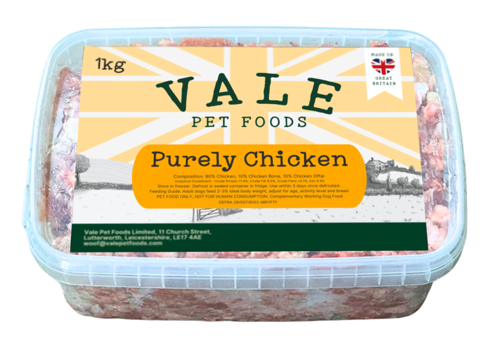 Vale Purely Chicken Raw Dog Food