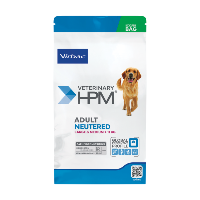 Virbac Veterinary HPM Adult Neutered Dog Large & Medium