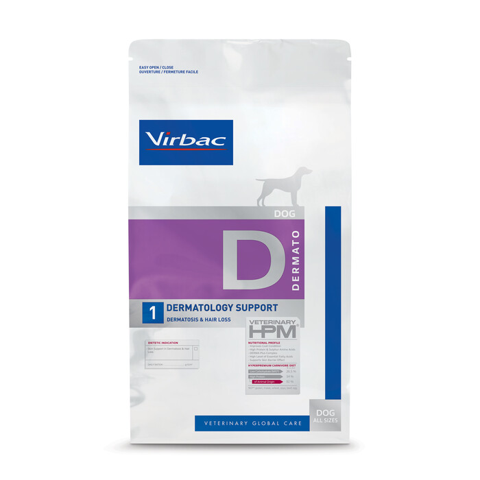 Virbac Veterinary HPM Dermatology Support D1