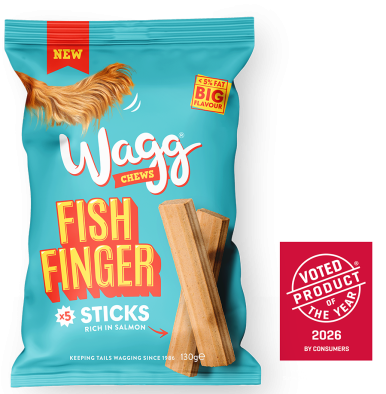Wagg Chews Fish Finger Sticks Rich in Salmon