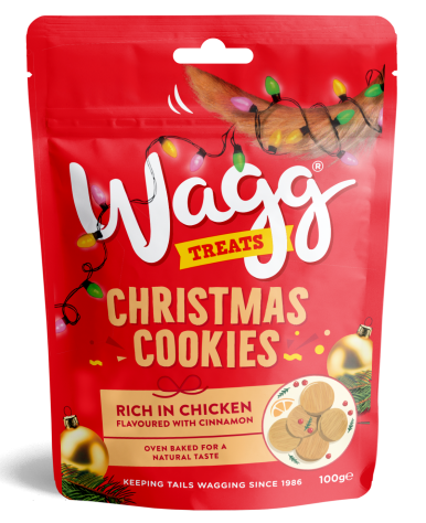 Wagg Christmas Cookies Dog Treats with Chicken & Cinnamon