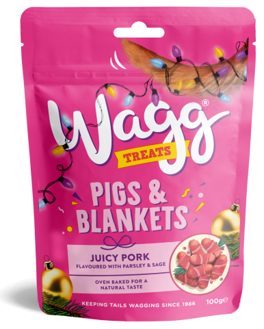 Wagg Pigs & Blankets Dog Treats Juicy Pork with Parsley & Sage