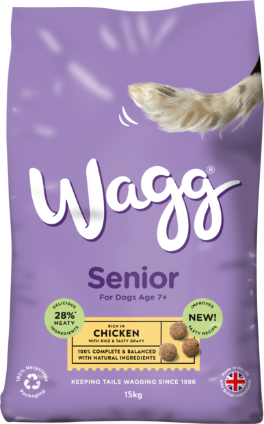 Wagg Senior Dog Food with Chicken, Rice & Gravy
