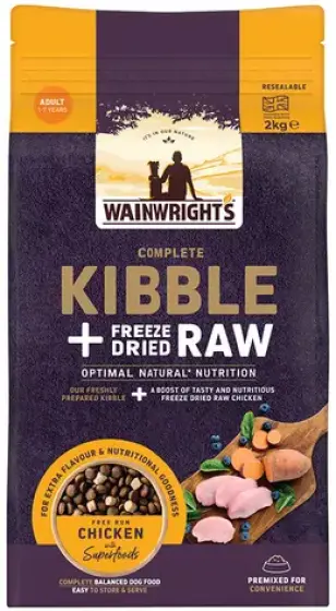 Wainwright's Kibble + Freeze Dried Raw
