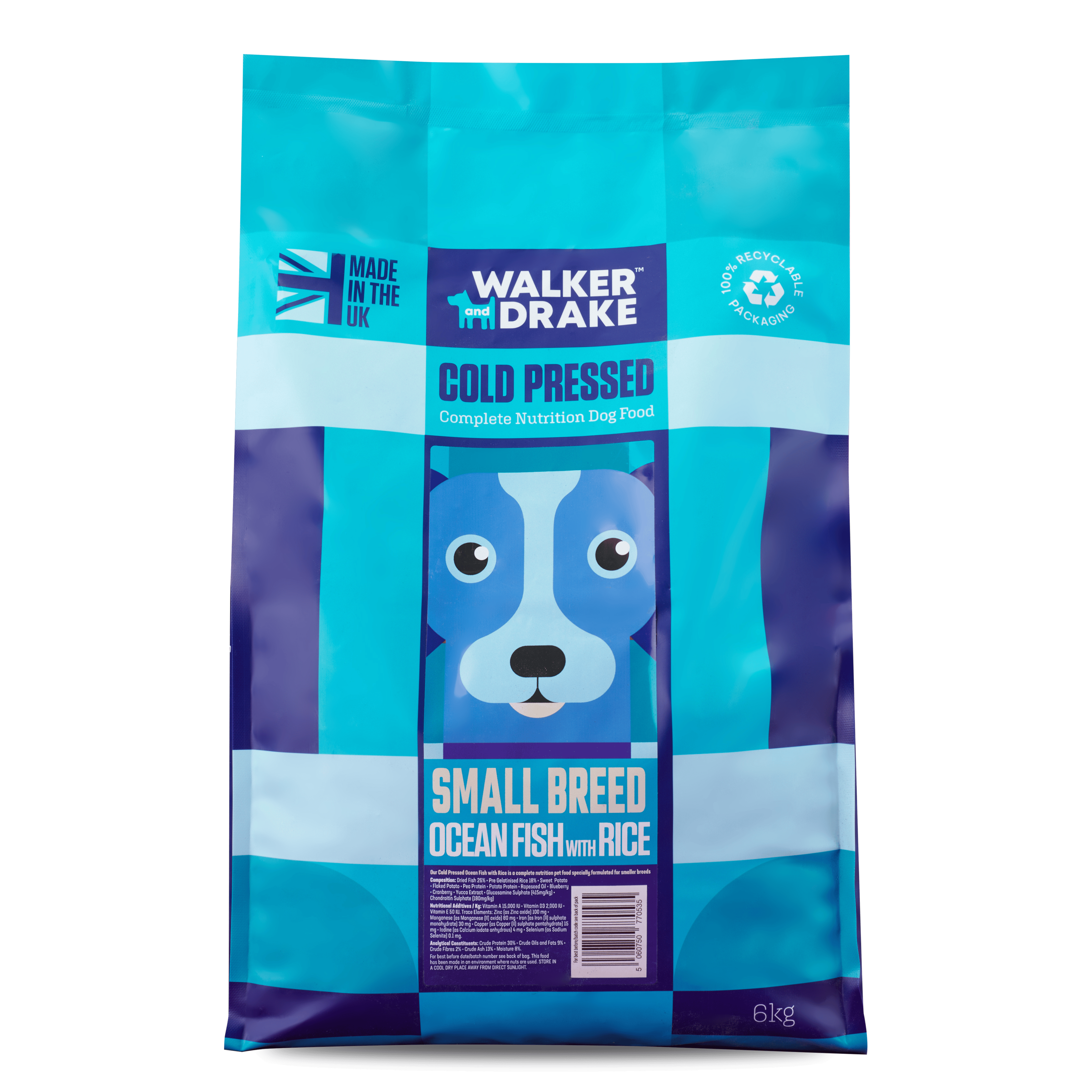 Walker & Drake Small Breed Cold Pressed Ocean Fish with Rice