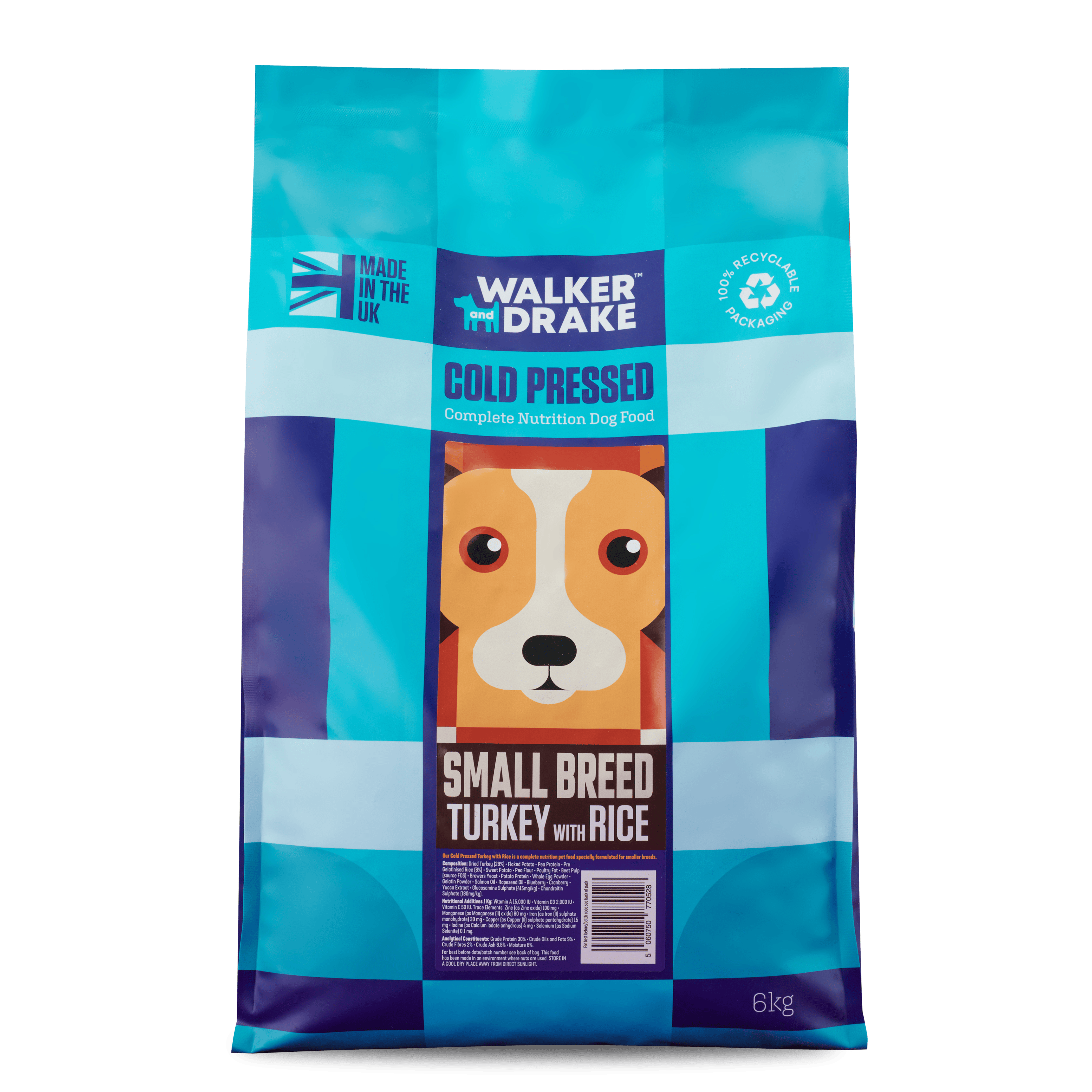 Walker & Drake Small Breed Cold Pressed Turkey with Rice